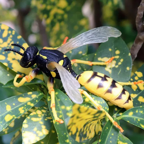 Miniatura 6 de 4 figuras de abeja, juguete de insectos de abeja de abeja, proyecto científico, decoración de pastel, juguetes educativos tempranos cumpleaños