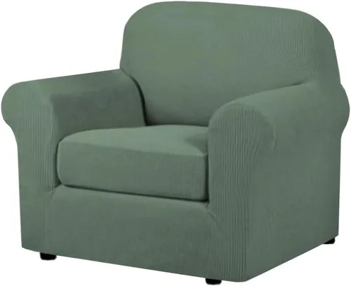 Miniatura 31 de H.VERSAILTEX - 3 fundas de sofá elásticas para 2 cojines de sofá. Fundas para muebles de sala de estar (funda base más 2 fundas de cojín de asiento)