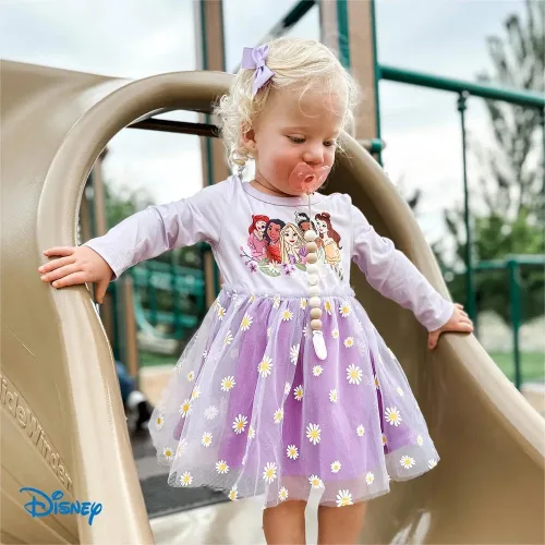 Miniatura 6 de Disney Vestido de tul de malla de manga larga para niña de 2 a 6 años