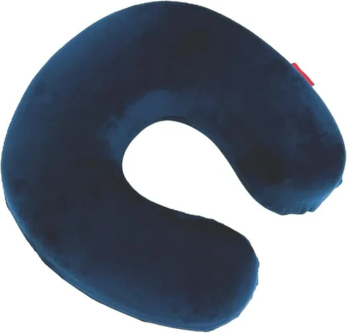 Miniatura 11 de Almohada de viaje en forma de U de espuma viscoelástica Soporte para el cuello Cojín de reposacabezas (negro)