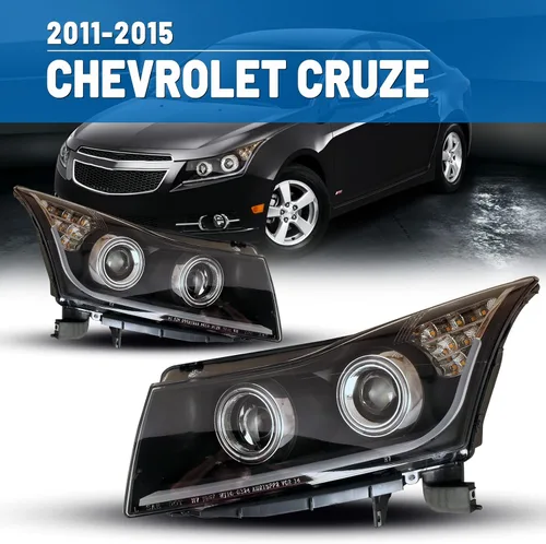 Miniatura 7 de Faros delanteros LED aptos para Chevy Cruze Chevrolet 2011, 2012, 2013, 2014, 2015, 2016, 2016, faros delanteros, 1 par