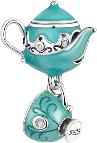 Miniatura 12 de MULA - Dijes de plata de ley 925 para pulseras y collares, colgantes de letras para la familia, cuentas de viaje en avión, dijes de árbol