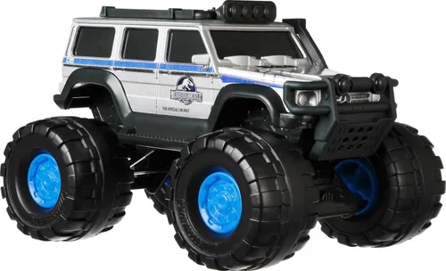 Miniatura 4 de Matchbox Jurassic World Dominion - Vehículo a escala 1:24, camión Mercedes-Benz G 550 '14 con ruedas grandes, auto de juguete coleccionable