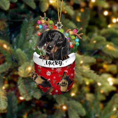 Miniatura 129 de Adorno de Navidad personalizado para perro Airedale Terrier en bolsillo de nieve, adorno para árbol de Navidad, idea de regalo para amantes