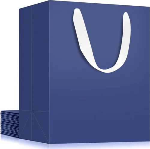 Miniatura 11 de EUSOAR Bolsas de papel de estraza grandes de 9.8 x 5.1 x 12.6 pulgadas a granel, bolsas resistentes para recuerdos de fiesta, cumpleaños, bodas
