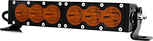 Miniatura 4 de AngelMa Barra de Luz LED de 12 Pulgadas 60W Ámbar Súper Brillante Spot Todoterreno de Una Sola Fila IP68 Impermeable para Cualquier Automóvil Camión