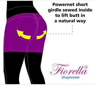 Miniatura 6 de Leggings elevadores con cintura alta interna Fajas Powernet Supplex Zipper Levanta Cola Colombianos 402BB