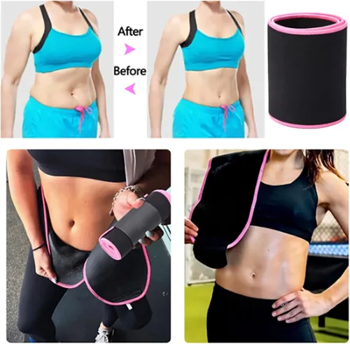 Miniatura 5 de Cinturón de entrenamiento de cintura para mujer, control de abdomen, faja de sauna, reductor de cintura deportivo, moldeador de cuerpo delgado