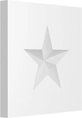 Miniatura 21 de Ekena Millwork ROSP080X080X050SDG06 Roseta de estrella Sedgwick estándar con borde cuadrado, 8 pulgadas de ancho x 8 pulgadas de alto x 1/2 "P
