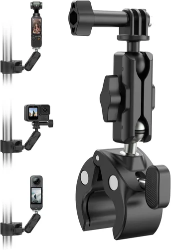 Soporte de abrazadera para manillar de motocicleta para GoPro Insta360, 360 Bicicletas Dirtbike accesorio de montaje para DJI Osmo Action 6/Osmo
