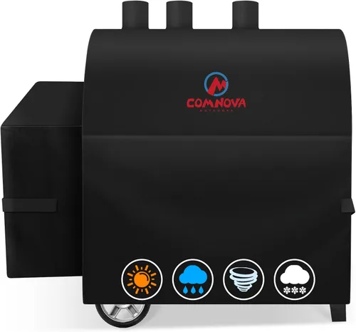 Miniatura 23 de Comnova Cubierta de Parrilla para Char Griller de 3 Quemadores de Combustible Dual – Cubierta de Ahumador 600D para Char Griller, Cubierta