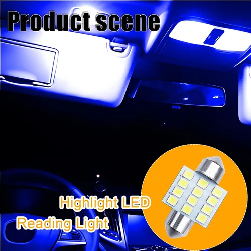 Miniatura 7 de QuicTO Juego de luces LED para interiores, 24 piezas, color azul, compatible con la mayoría de vehículos