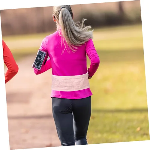 Miniatura 6 de STOBAZA Riñonera transpirable para correr con correa ajustable para mujeres y hombres, bolsa de cintura de fitness de gran capacidad para ciclismo