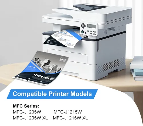 Miniatura 2 de Cartuchos de tinta compatibles LC404 para impresora Brother de repuesto para LC404 LC404 XL, funciona con cartuchos de tinta Brother MFC-J1205W