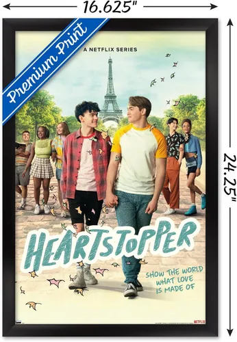 Miniatura 3 de Trends International Netflix Heartstopper: Season 2 - Póster de pared de una hoja, 22.4 pulgadas de largo x 14.7 pulgadas, versión enmarcada