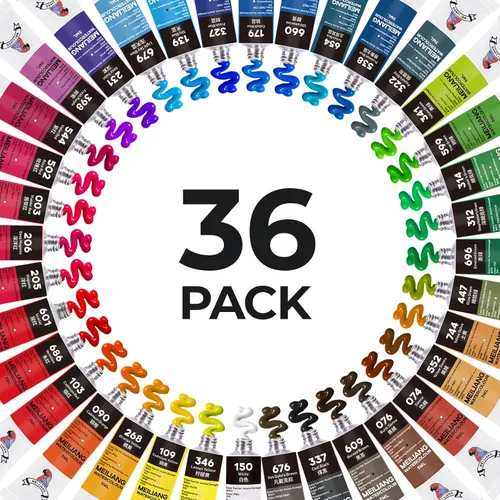 Miniatura 10 de Juego de acuarelas MeiLiang, 36 colores vívidos en caja de bolsillo con anillo de metal y pincel de acuarela, perfecto para estudiantes