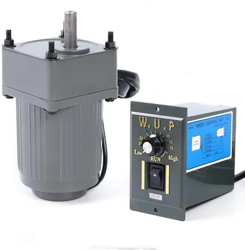 Miniatura 30 de Motor de engranajes eléctrico 120W DC 24V Reductor de engranajes helicoidal Caja de engranajes Motor eléctrico de engranajes RV 50K 35Nm Motor 120W