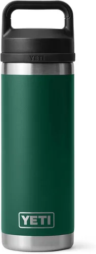 Miniatura 33 de YETI Rambler Botella de 18 oz, aislada al vacío, de acero inoxidable con tapa Chug, negro
