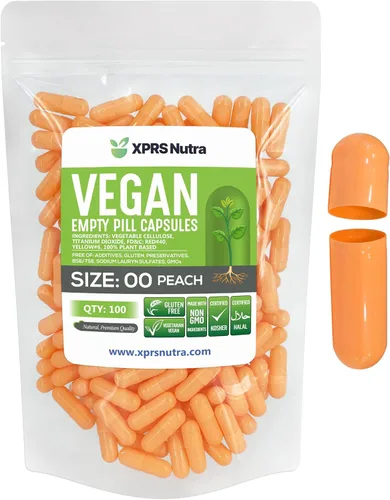 Miniatura 31 de XPRS Nutra Cápsulas vacías de tamaño 00 – 100 cápsulas veganas vacías – Pastillas vacías vegetarianas – Relleno de cápsulas vegetales DIY