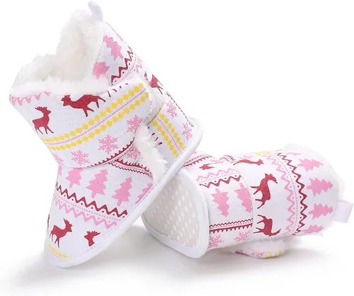 Miniatura 5 de Infant Snow Boots Newborn Booties Toddler First Walkers Baby Girls Boys Crib Shoes Winter Warm Prewalker Non-Slip Footwear