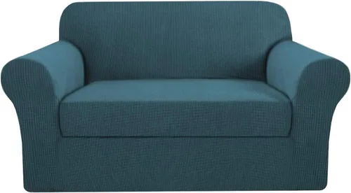 Miniatura 42 de H.VERSAILTEX Funda de Sofá de Alta Elasticidad de 2 Piezas Fundas de Sofá Elegante Funda/Protector de Muebles Suave con Tela de Patrón a Cuadros