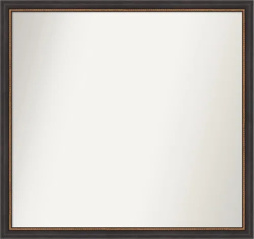 Miniatura 69 de Amanti Art Espejo de baño negro para sobre el fregadero, 23 x 23 pulgadas, espejo cuadrado negro Ashton, marco de madera tradicional mediano, se