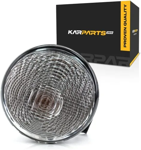 Miniatura 9 de KarParts360 Para Jeep Wrangler 2014 2015 2016 2017 Luz de señal de giro lado del pasajero Delantero Lente transparente Reemplazo