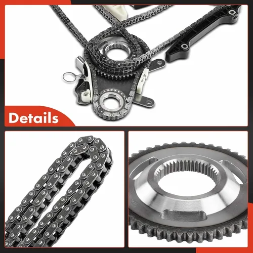 Miniatura 9 de A-Premium Kit de cadena de distribución del motor con tensor - compatible con SOHC, 6Cyl 3.7L - Compatible con Dodge, Ram, Jeep y Mitsubishi