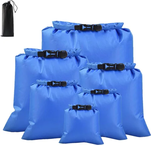 Miniatura 9 de 6 bolsas secas impermeables, bolsas secas ligeras para kayak, impermeables, bolsa impermeable al aire libre para kayak, senderismo, canotaje, 6