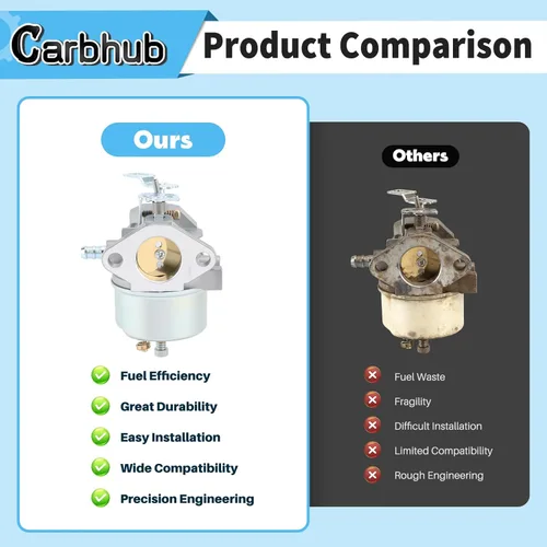 Miniatura 5 de Carbhub 640052 Carburador para Tecumseh 640349 640054 640058 640058A HMSK80 HMSK85 HMSK90 HMSK100 HSMK110 LH318A LH358SA 8HP 9HP 10HP Generador