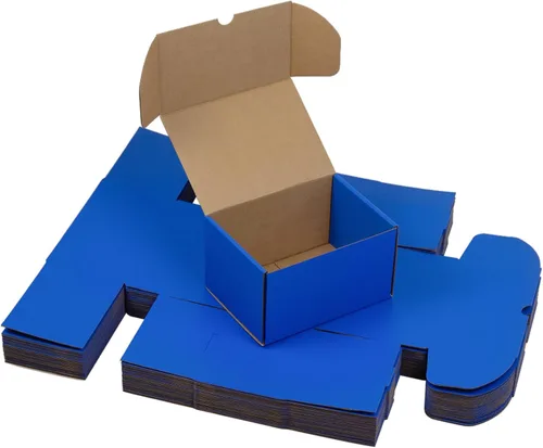 Miniatura 13 de Juego de 25 cajas de envío de 6 x 4 x 4 pulgadas, cajas de cartón corrugado marrón para embalaje de pequeñas empresas