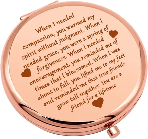 Miniatura 9 de Regalos de amistad para mujeres, espejo de maquillaje compacto para hermana, mejores amigos, regalos para niñas para mujeres, espejo de maquillaje