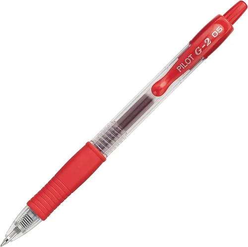Miniatura 2 de PILOT G2 Premium - Bolígrafos de gel de bola rodante recargables y retráctiles, punta extrafina de 0.020 in, tinta roja, paquete de 6