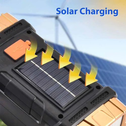 Miniatura 4 de Luz de Trabajo LED Premium de Alto Lúmenes – Linterna Multiusos con Características de Reflector y Farol - Linterna Solar Recargable Impermeable
