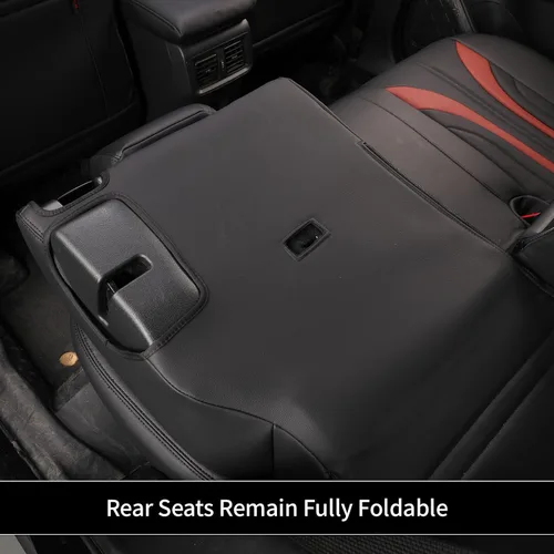 Miniatura 7 de EKR Rogue Seat Covers Custom Fit for Nissan Rogue Sport & Hybrid S/SV/SL 2017 2018 2019, Leather Car Seat Cover Full Set,Faux Leather(Black