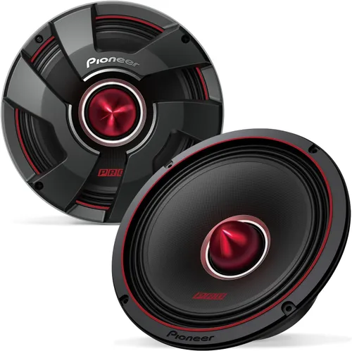 Pioneer P.R.O. Series TS-M801PRO - Altavoces de 8 pulgadas (par) - 600 W máximo, perfectos para instalaciones de alto SPL y audio de automóvil de