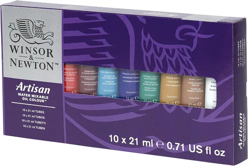 Miniatura 15 de Winsor & Newton Set de 10 tubos de pintura al óleo al agua, 21 ml