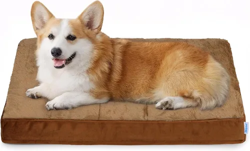 Miniatura 26 de Tapete para jaula para perros de tamaño XL, cama de espuma viscoelástica de 41 x 27 pulgadas, lavable y antideslizante, tapete ultrasuave para Oscuro