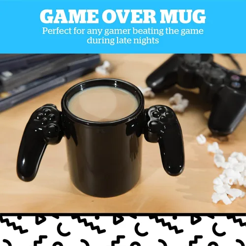 Miniatura 2 de BigMouth Inc Game Over, taza de cerámica, color negro