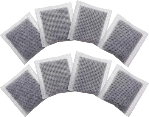 Paquete de 8 filtros compactos de carbón activado absorbente de olores, desodorante recargable compatible con latas iTouchless de 2.5 galones, 3
