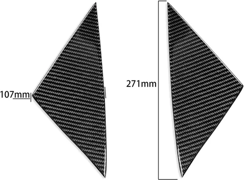 Miniatura 6 de Kit de ajuste interior de columna de panel de fibra de carbono de 2 piezas para Tesla modelo Y 2020-2023 Accesorios