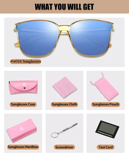 Miniatura 5 de Duco - Lentes de sol redondos vintage para mujeres y hombres con protección UV de moda para la playa