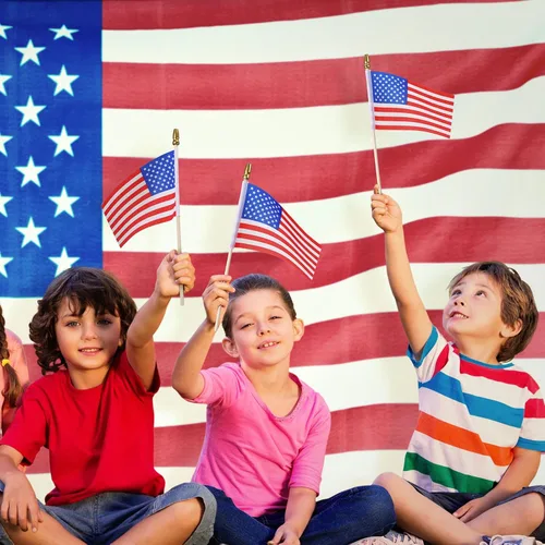 Miniatura 2 de Batiyeer 1000 banderas pequeñas de Estados Unidos en palo de 4 x 6 pulgadas, mini banderas de Estados Unidos de 250 aniversario, bandera de Estados