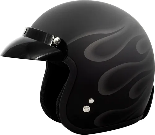 Miniatura 15 de VCAN Casco de motocicleta V85C 3/4 de cara abierta aprobado por DOT
