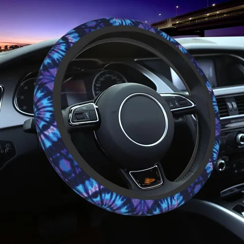 Miniatura 14 de Funda para volante MINIOZE de ojos malvados azules con luna mágica, accesorios para automóvil, linda para mujeres y niñas, universal de 15 pulgadas
