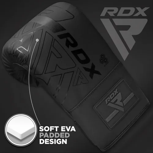Miniatura 5 de RDX Guantes de boxeo, guantes de boxeo, piel maya, acolchado, palma ventilada, entrenamiento de boxeo pesado MMA, almohadillas de enfoque