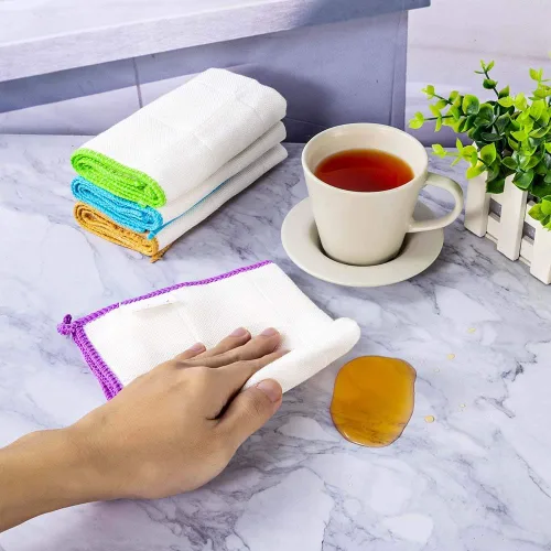 Miniatura 2 de Juego de paños de cocina de 10 piezas, toallas reutilizables y altamente absorbentes para cocinas, baños y encimeras de limpieza.