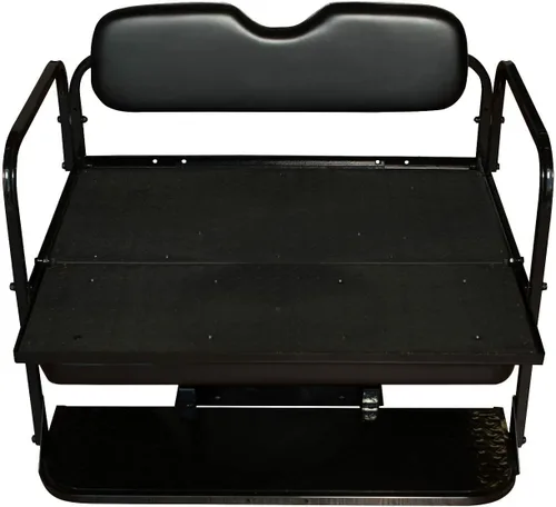 Miniatura 5 de Performance Plus Carts Club Car DS - Kit de asiento trasero plegable para carrito de golf, compatible con modelos 2000.5 en adelante (negro)