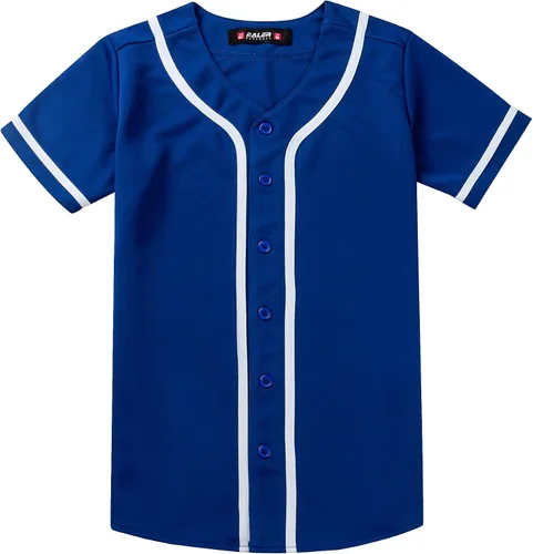 Miniatura 4 de EALER BJW80 Series Women's Baseball Jersey Softball Jersey Button Down Shirts