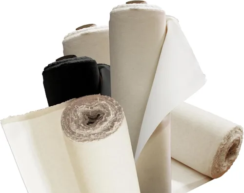 Miniatura 8 de Rollos de lona para pintar tela de lona grande en blanco por yarda. Rollo de lienzo imprimado de 72 x 6 yardas (18 pies) de 7 onzas, pato